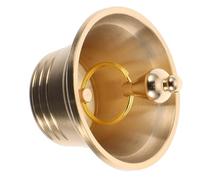 Vintage Golden Copper Bell Pendant for Doors PET Collars | Cone shaped craft ornament, crisp clear jingle, for Christmas trees and decorative hanging projects