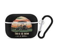 Vintage Golf Cart This Is How I Roll Compatible with Airpod Pro Case Cover Skin with Keychain
