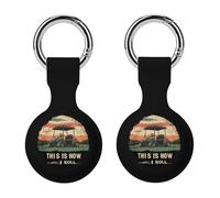 Vintage Golf Cart This Is How I Roll Full Protective Cover Case with Keyring Silicone Skin