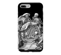 Vintage Goth Skeleton Engraving Memento Mori Halloween Art Case for iPhone 7 Plus/8 Plus