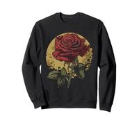 Vintage Gothic Moon Rose Witch Occult Witchcraft Sweatshirt