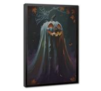 Vintage Gothic Pumpkinhead Ghost Canvas Poster Bedroom Decor Landscape Office Room Decor Gift 12" L X 18" W
