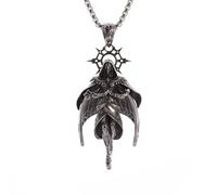 Vintage Gothic Style Twilight Psychic Pendant Necklace for Men Women Statement Alternative Rock Hip Hop Punk Jewelry