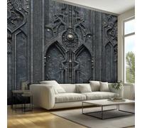 Vintage Gothic Wallpaper for Bedroom Living Room Decor, 3D Steampunk Mechanical Wall Mural Home Accessories, Waterproof Wall Paper 200 x 140 cm F-WJ&28