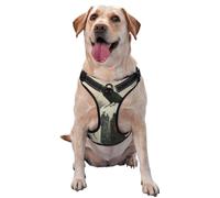 Vintage Gothic Winter Raven Tombstone No Pull Dog Harness Adjustable Reflective Oxford Easy Control Medium Large Dog Harness