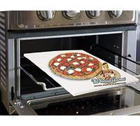 Vintage Gourmet® Cordierite Pizza Classic Baking Stone, (Round, Square & Rectangle) Pizza Paddle Peel, Serving Set 3 Piece (Peel, Cutter & Server) (12 x 15 inch Rectangluar Pizza Stone 15mm Thick)