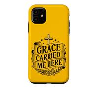 Vintage Grace Carried Me Here Christian Faith Hope Women Case for iPhone 11