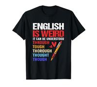 Vintage Grammar Humor English Is Weird T-Shirt