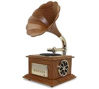 Vintage Gramophone With Brass Horn Reproduction Record Player Loudspeaker Turntable Phonograph-A recorder kxtmm