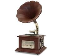 Vintage Gramophone With Brass Horn Reproduction Record Player Loudspeaker Turntable Phonograph-A recorder kxtmm