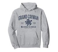 Vintage Grand Cayman Turtle Summer Tropical Islands Beach Pullover Hoodie