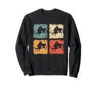 Vintage Grand Piano Graphic For Men, Women, Kids Pianist Sweatshirt