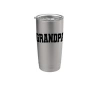 Vintage Grandpa Distressed Bold Identity Classic Stainless Steel Insulated Tumbler