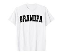 Vintage Grandpa Distressed Bold Identity Classic Value Graphic T-Shirt, Men, White, L
