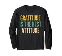 Vintage Gratitude is The Best Attitude Long Sleeve T-Shirt