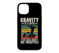 Vintage Gravity Is A Myth The Earth Sucks Ski Freestyle Case for iPhone 13