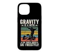 Vintage Gravity Is A Myth The Earth Sucks Ski Freestyle Case for iPhone 15