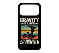 Vintage Gravity Is A Myth The Earth Sucks Ski Freestyle Case for iPhone 17 Pro Max