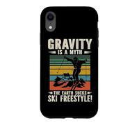 Vintage Gravity Is A Myth The Earth Sucks Ski Freestyle Case for iPhone XR