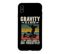 Vintage Gravity Is A Myth The Earth Sucks Ski Freestyle Case for iPhone XS Max
