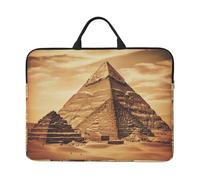 Vintage Great Egyptian Pyramid Laptop Case 14 Inch Laptop Sleeve Computer Carrying Bag Shockproof Protective Notebook Case Portable Laptop Bag Waterproof Briefcase Bag for Men Women
