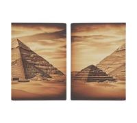 Vintage Great Egyptian Pyramid Passport Holder Cover Passport Cover Passport Protector Travel Document Organizer ID Card Protector Case Holders Passport Wallet Cover Credit Card Holder