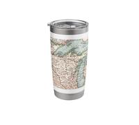 Vintage Great Lakes Map (1900) Stainless Steel Insulated Tumbler