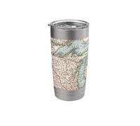 Vintage Great Lakes Map (1900) Stainless Steel Insulated Tumbler