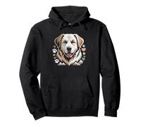 Vintage Great Pyrenees Mom Retro Badge Pyr Lover Classic Dog Pullover Hoodie