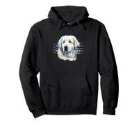 Vintage Great Pyrenees Owner Retro Sunset Pyrenees Dog Lover Pullover Hoodie
