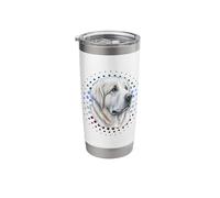 Vintage Great Pyrenees Owner Retro Sunset Pyrenees Dog Lover Stainless Steel Insulated Tumbler