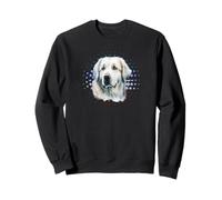 Vintage Great Pyrenees Owner Retro Sunset Pyrenees Dog Lover Sweatshirt