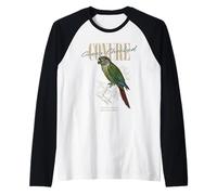 Vintage Green-Cheeked Conure Bird Watching Art Love Birds Raglan Baseball Tee