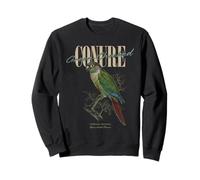 Vintage Green-Cheeked Conure Bird Watching Art Love Birds Sweatshirt