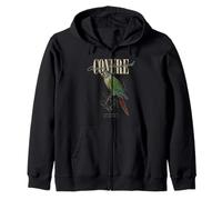 Vintage Green-Cheeked Conure Bird Watching Art Love Birds Zip Hoodie