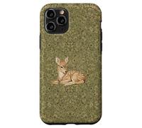 Vintage Green Deer Retro Fawn Woodland Botanical Art Case for iPhone 11 Pro