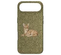 Vintage Green Deer Retro Fawn Woodland Botanical Art Case for iPhone Air