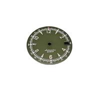 Vintage Green Literal Watch Dial 28.5mm Luminous Face Accessories for NH35/4R35 Movement(Green Silver Nail)