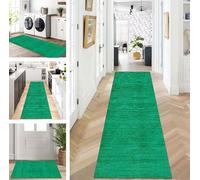 Vintage Green NonSlip Runner Rug 110x200 cmWashable Hallway & Kitchen Mat for Corridor Living Room BedroomCustomizable by the MetreAbstract Design