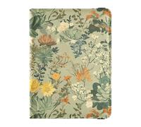 Vintage Green Succulent Plants Passport and Vaccine Card Wallet Combo Passport Case Travel Documents Wallet Passport Holder Combo with Vaccine Card Slot for Travel Essential Waterproof