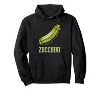 Vintage Green Zucchini Illustration Design Pullover Hoodie