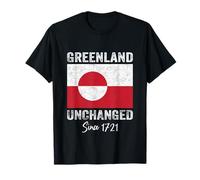 Vintage Greenland Retro Flag - Unchanged Since 1721 T-Shirt