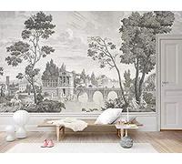 Vintage Grey Tree Idyllic Bridge for Walls Murals Wallpaper Custom 3D Wallpaper Paste Living Room The Wall for Bedroom Mural border-150cm×105cm