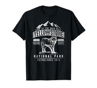 Vintage Grey Wolf Yellowstone National Park T-Shirt