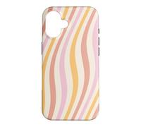 Vintage Groovy Pastel Waves Pattern 60s 70s 80s Retro Case for iPhone 16