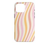 Vintage Groovy Pastel Waves Pattern 60s 70s 80s Retro Case for iPhone 16 Pro Max