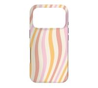 Vintage Groovy Pastel Waves Pattern 60s 70s 80s Retro Case for iPhone 17 Pro