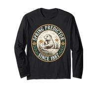 Vintage Groundhog Day Spring Predictor Since 1887 Long Sleeve T-Shirt