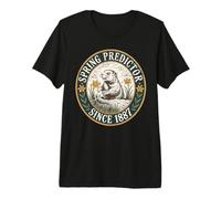 Vintage Groundhog Day Spring Predictor Since 1887 Premium T-Shirt