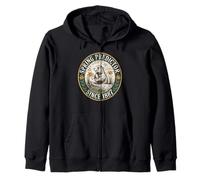 Vintage Groundhog Day Spring Predictor Since 1887 Zip Hoodie